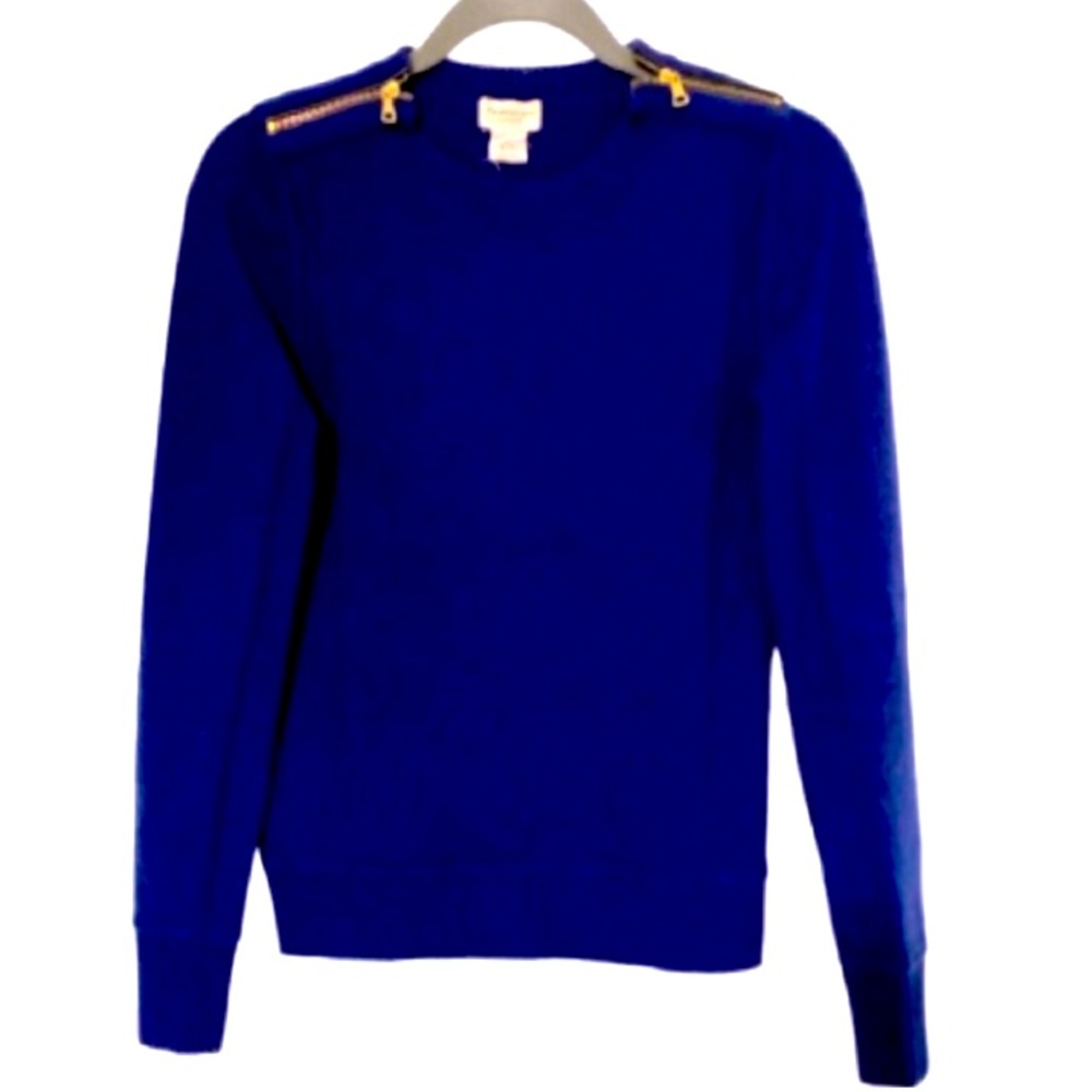 Club Monaco 💯 Cashmere Blue Crew Sweater Size XS|TP